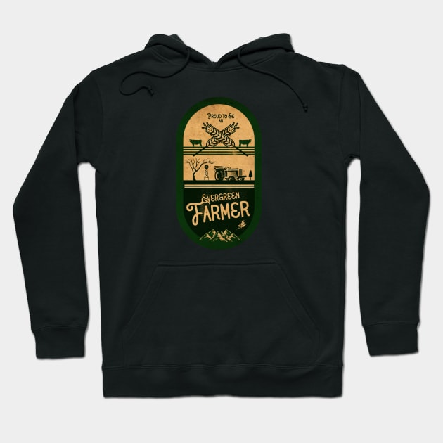 Evergreen Farmer Hoodie by CTShirts